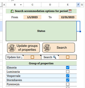 Guest Accommodation Search