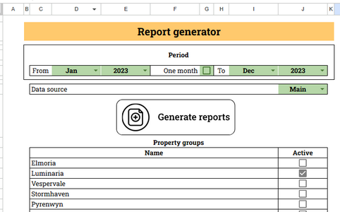 Group Report Generation